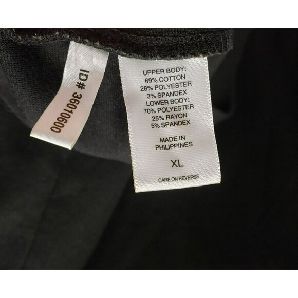 New York & Company Sleeveless Dress, Black & White Striped, Ruffle, XL, Side zip - Picture 4 of 7